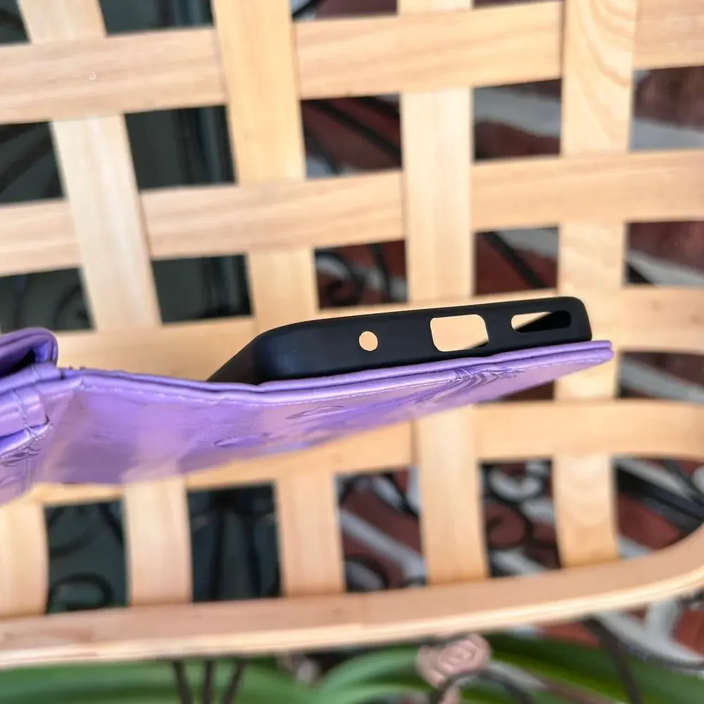 Phone Case Wallet Lavender Butterfly OnePlus Nord 6.5